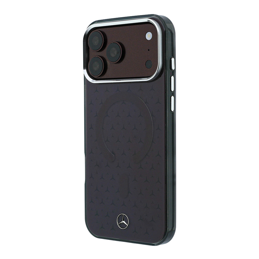 Apple iPhone 18 Pro Max Kılıf Mercedes Benz Orjinal Lisanslı M-safe Şarj Özellikli Çift Katmanlı Yıldız Desenli Sert PC Kapak