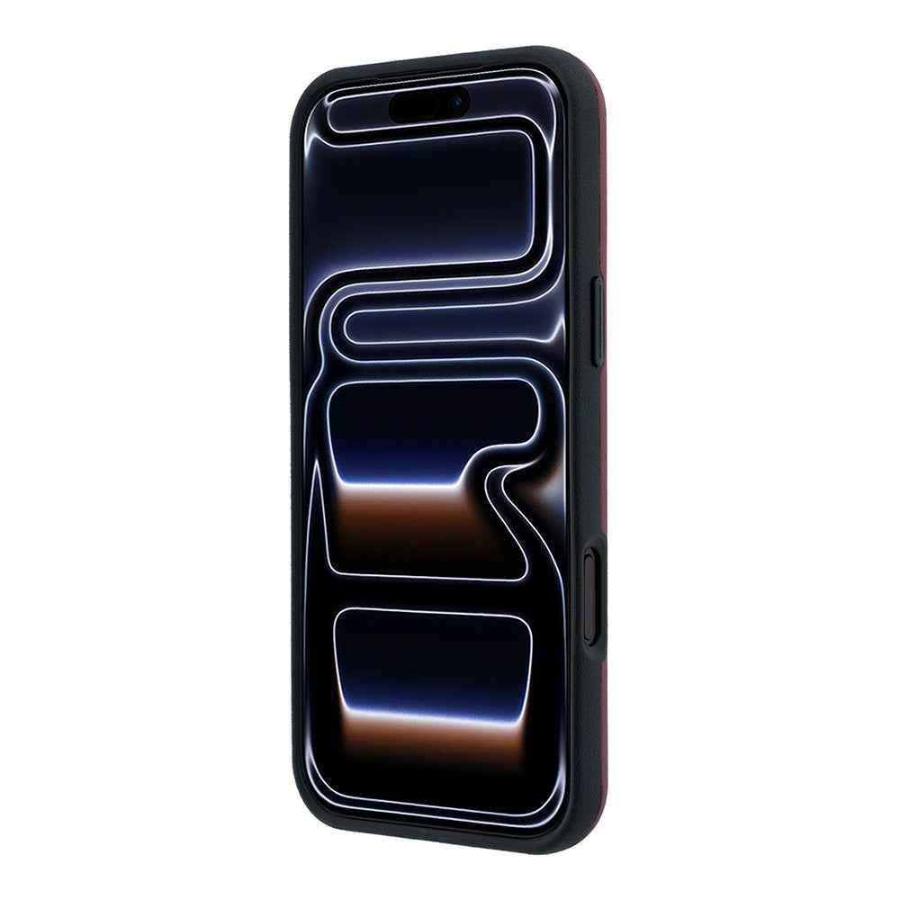 Apple iPhone 18 Pro Max Kılıf Mercedes Benz Orjinal Lisanslı M-safe Şarj Özellikli Metal Yıldız Logolu Çizgili Deri Kapak
