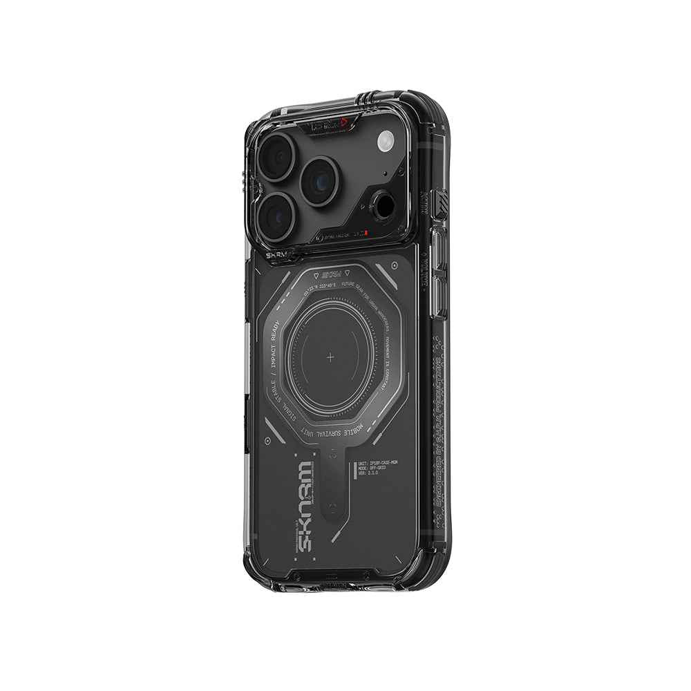 Apple iPhone 18 Pro Max Kılıf SkinArma M-safe Şarj Özellikli Airbag Tasarımlı Magma Kapak