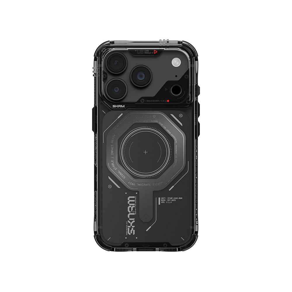 Apple iPhone 18 Pro Max Kılıf SkinArma M-safe Şarj Özellikli Airbag Tasarımlı Magma Kapak