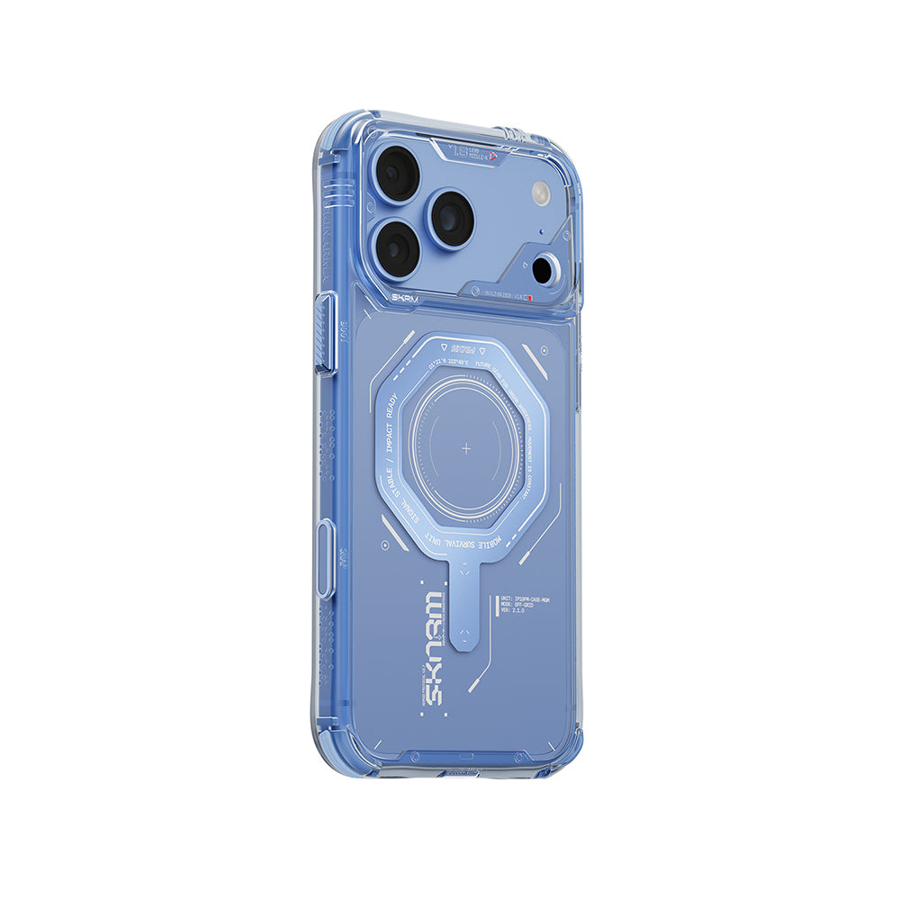 Apple iPhone 18 Pro Max Kılıf SkinArma M-safe Şarj Özellikli Airbag Tasarımlı Magma Kapak