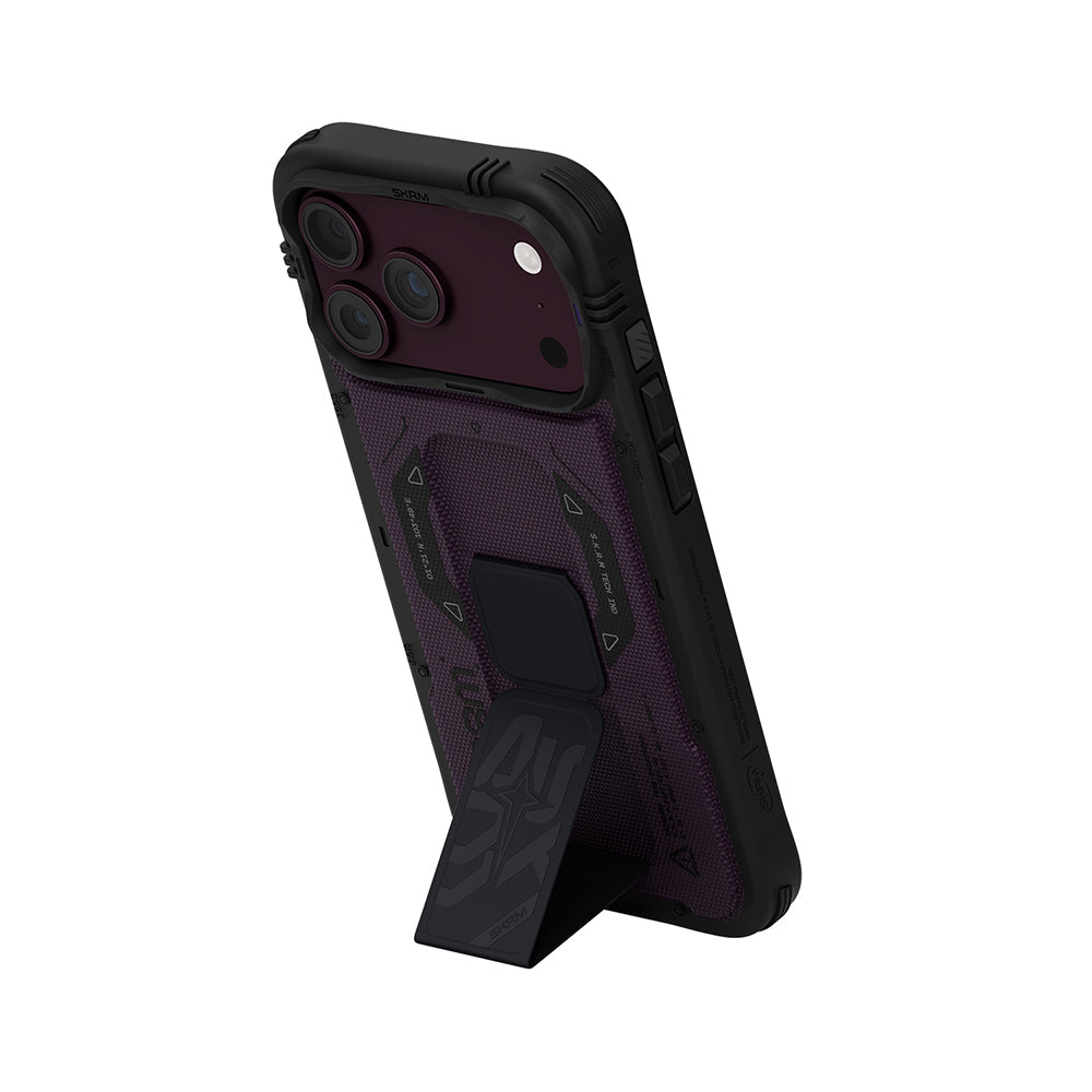 Apple iPhone 18 Pro Max Kılıf SkinArma M-safe Şarj Özellikli Airbag Tasarımlı Standlı Phantom Kapak