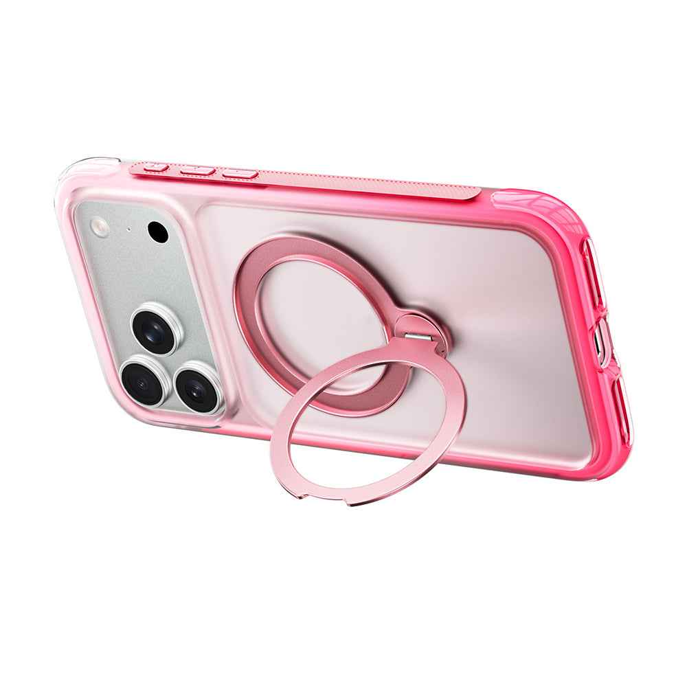 Apple iPhone 18 Pro Max Kılıf Wiwu AS-204 AeroShield Aurora Ultra Serisi M-safe Şarj Özellikli Airbag Tasarımlı Standlı Kapak