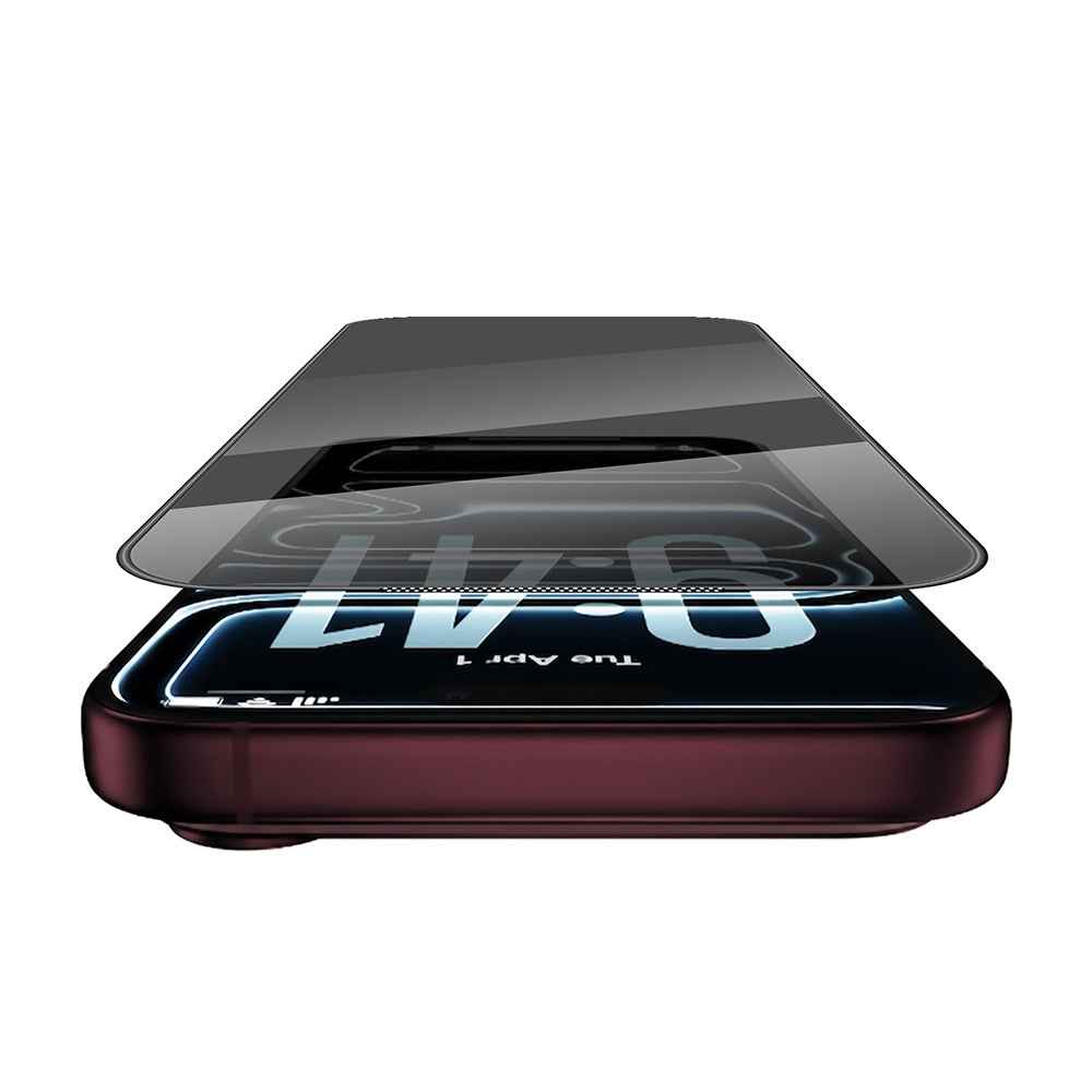 Apple iPhone 18 Pro Max Wiwu GT-034 Glass Ultra Privacy Serisi 3D Hayalet Ekran Koruyucu Cam + Kolay Uygulama Aparatı