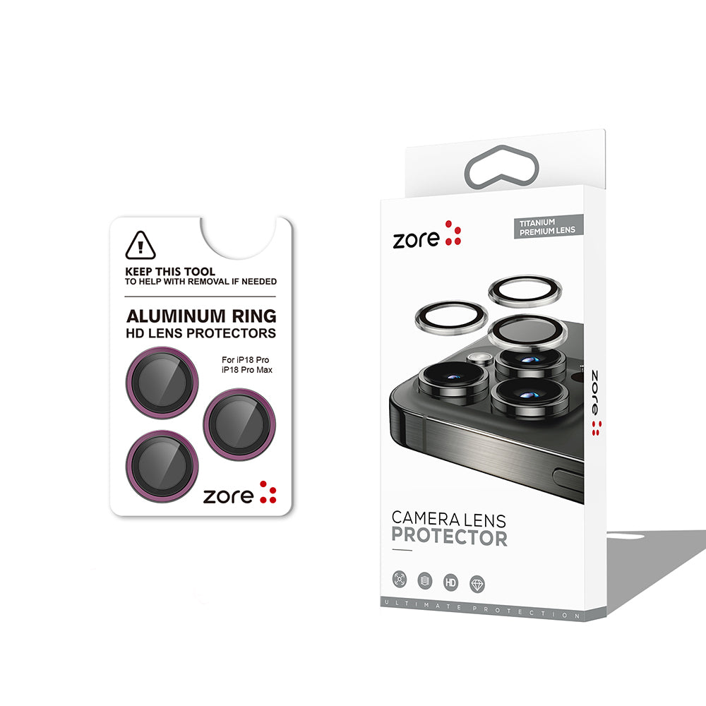 Apple iPhone 18 Pro Max Zore CL-12 Premium Safir Parmak İzi Bırakmayan Anti-Reflective Kamera Lens Koruyucu