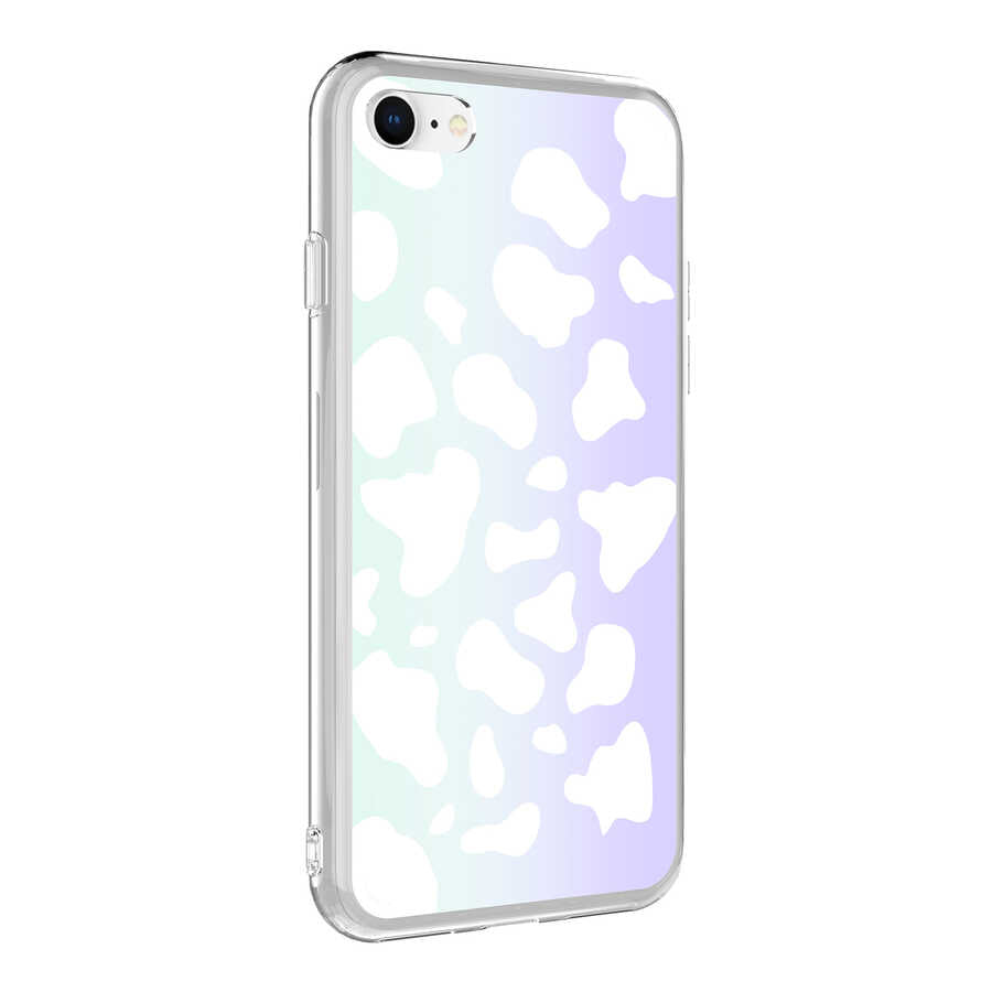 Apple iPhone 7 Kılıf Zore M-Blue Desenli Kapak