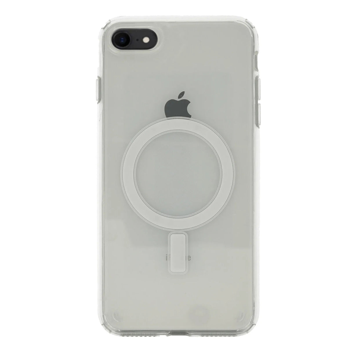 Apple iPhone 8 Kılıf M-safe Şarj Özellikli Şeffaf Sert PC Zore Embos Kapak