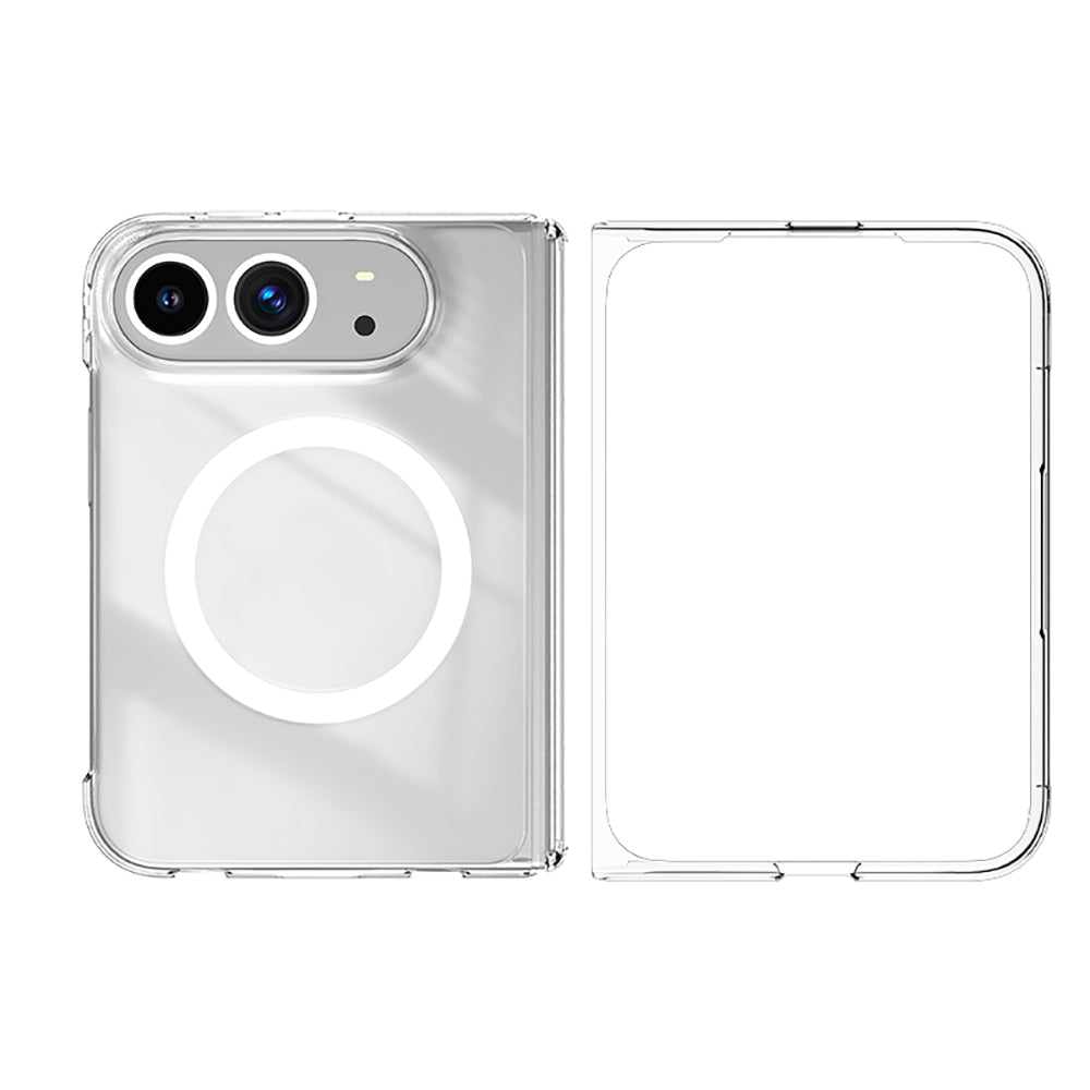 Apple iPhone Duo Kılıf M-safe Şarj Özellikli Transparan Sert PC Wlons Pita Kapak