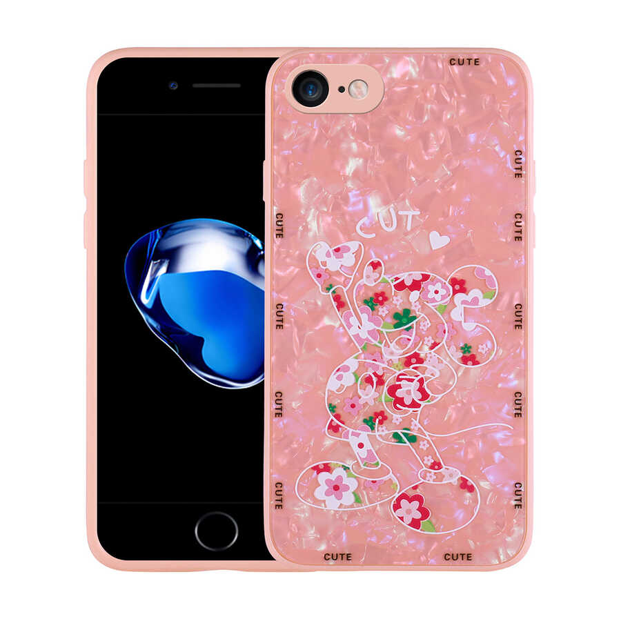 Apple iPhone SE 2022 Kılıf Desenli Sert Silikon Zore Mumila Kapak