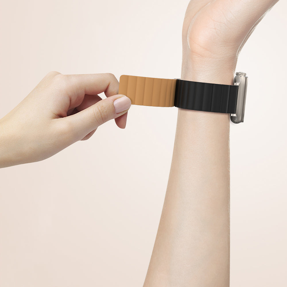 Apple Watch 10 46mm Amazingthing Smoothie Mag Magnetik Tak Çıkar Silikon Strap Kayış