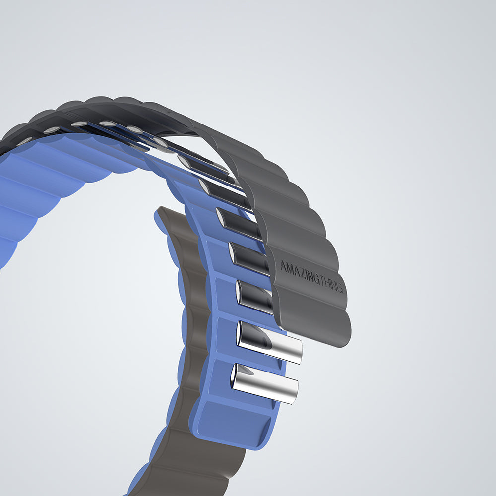 Apple Watch 10 46mm Amazingthing Smoothie Mag Magnetik Tak Çıkar Silikon Strap Kayış