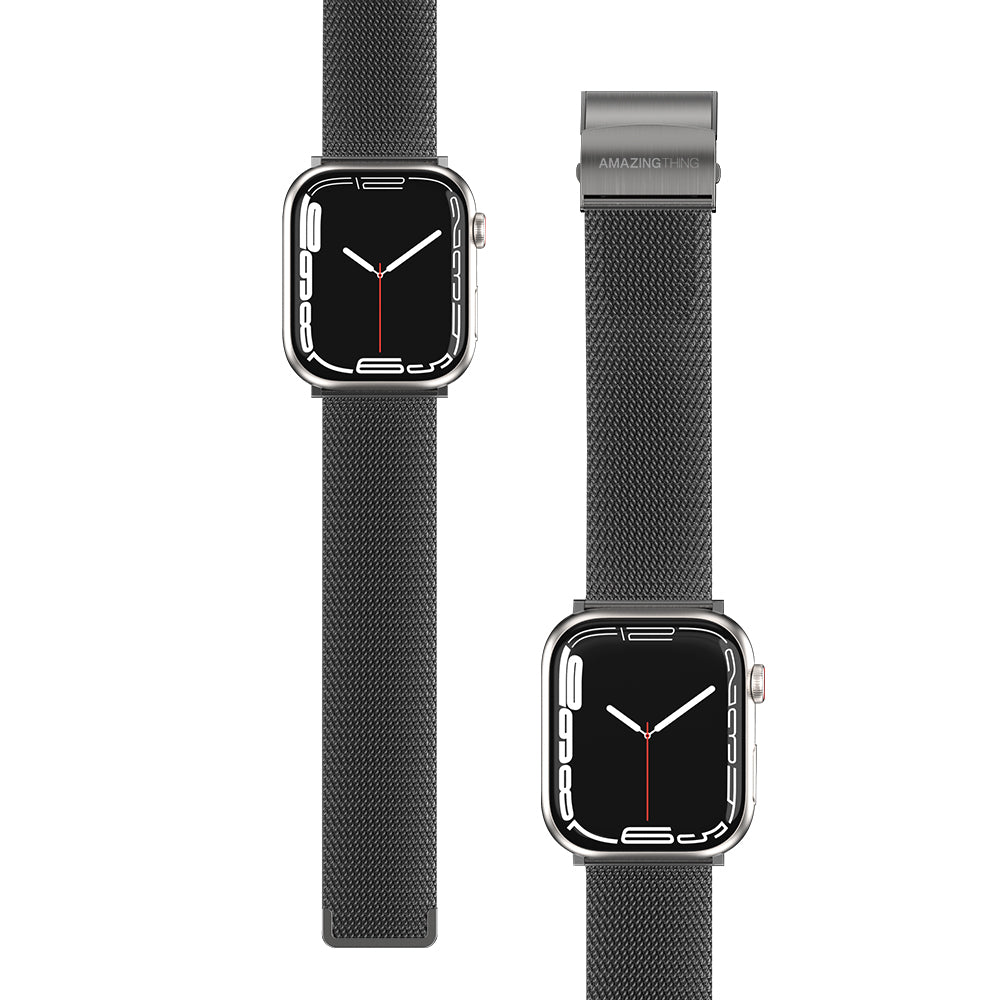 Apple Watch 10 46mm Amazingthing Titan Metal Hasır Kordon