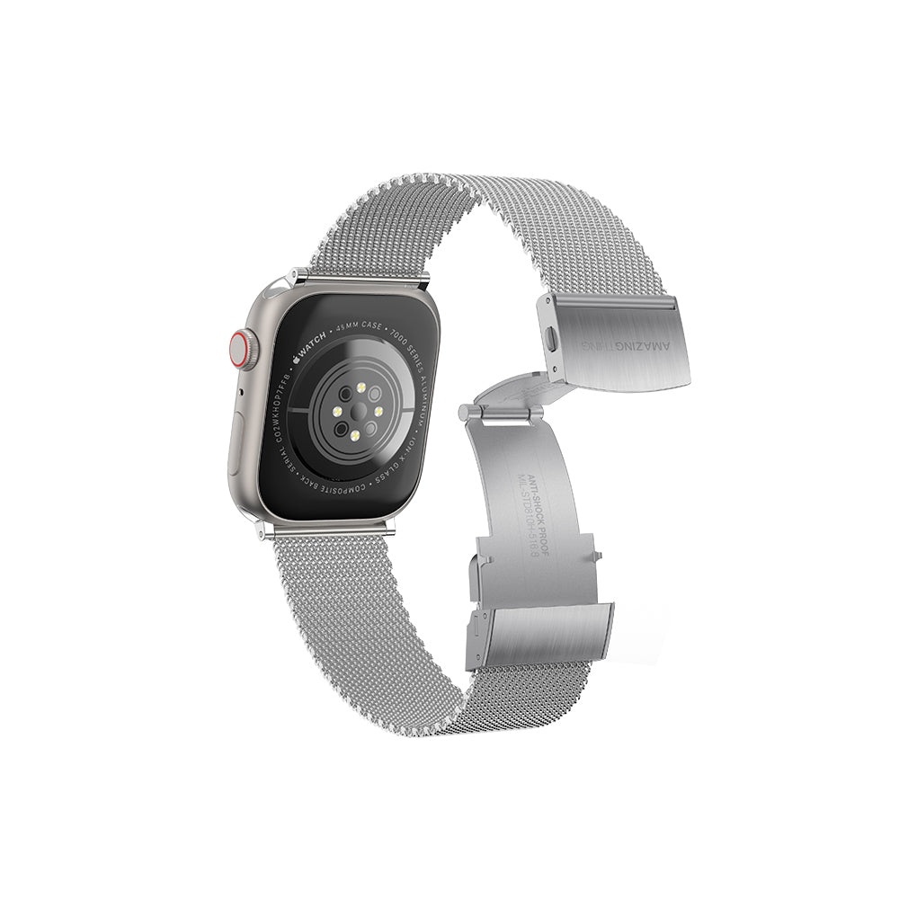 Apple Watch 10 46mm Amazingthing Titan Metal Hasır Kordon