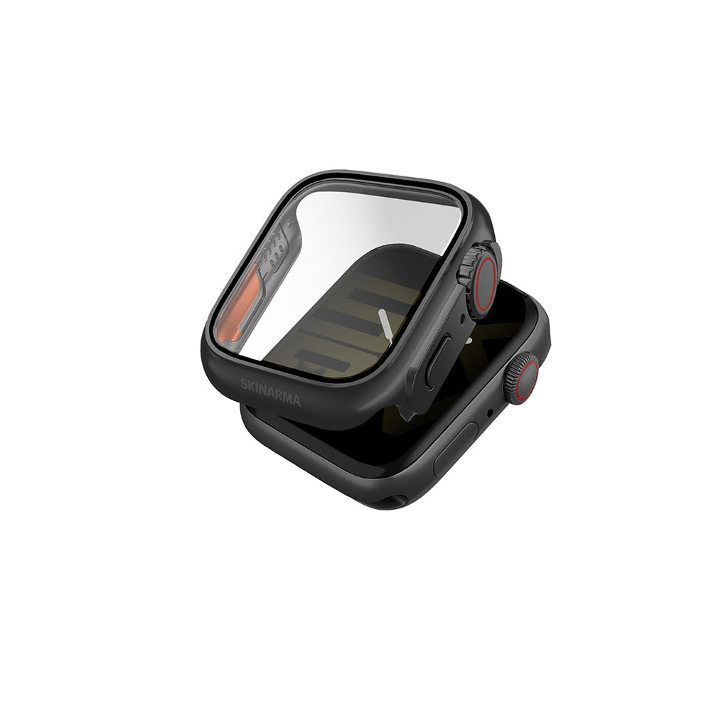 Apple Watch 10 46mm Skinarma Gado Pro Dijital Taç Korumalı Kasa ve Ekran Koruyucu