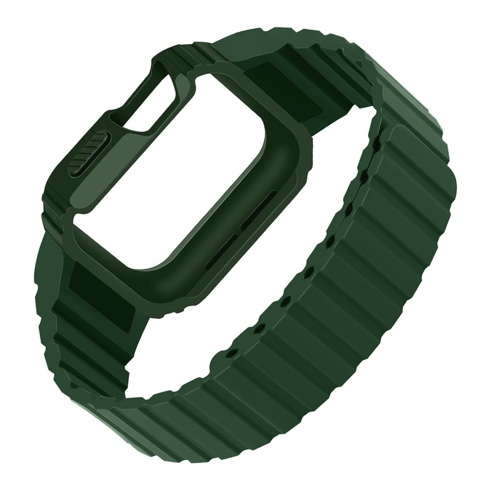 Apple Watch 38mm Zore KRD-142 Airbag Tasarımlı Kasa Koruyuculu Silikon Kordon
