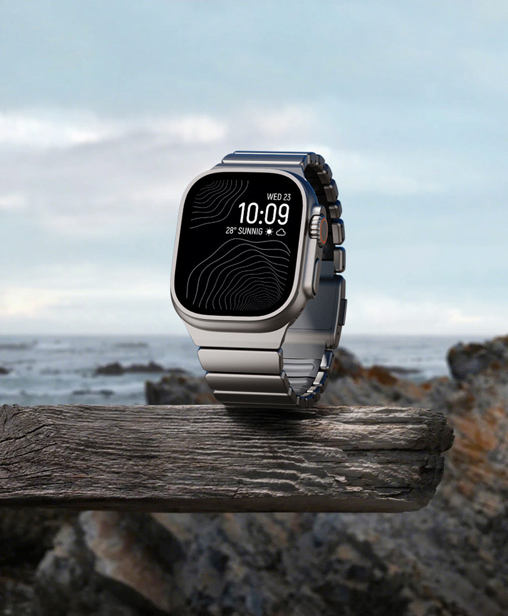 Apple Watch 42mm Zore KRD-152 Titanyum Silikon Kordon