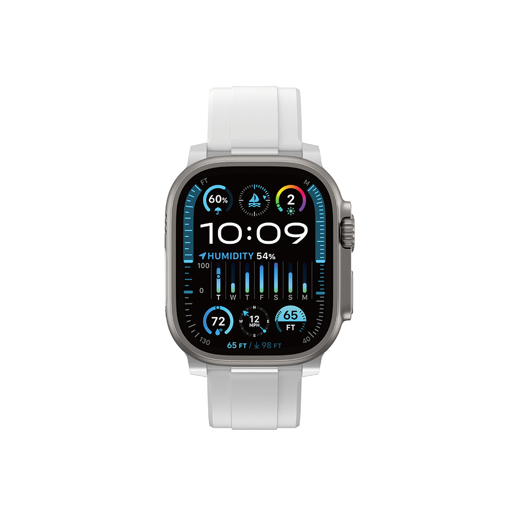 Apple Watch 44mm Amazingthing Titan Chrono Silikon Kordon