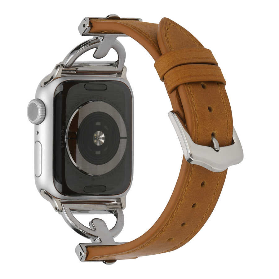 Apple Watch 44mm KRD-53 Deri Kordon
