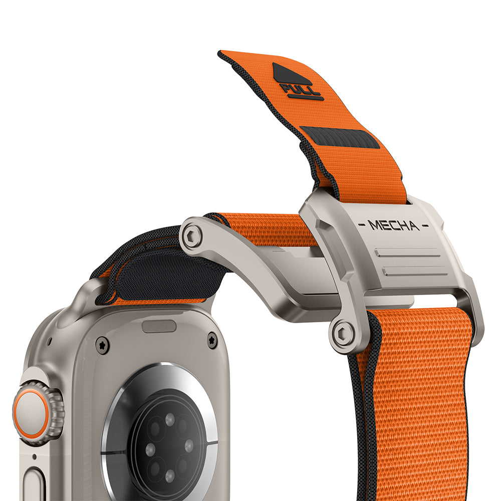 Apple Watch 44mm Mohseven iWatch Mecha Sport Hasır Kordon