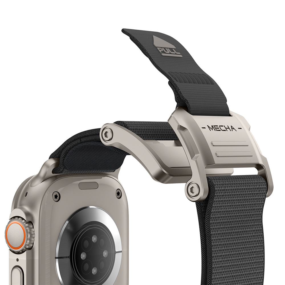 Apple Watch 44mm Mohseven iWatch Mecha Sport Hasır Kordon