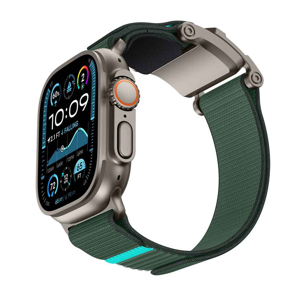 Apple Watch 44mm Mohseven iWatch Mecha Sport Hasır Kordon