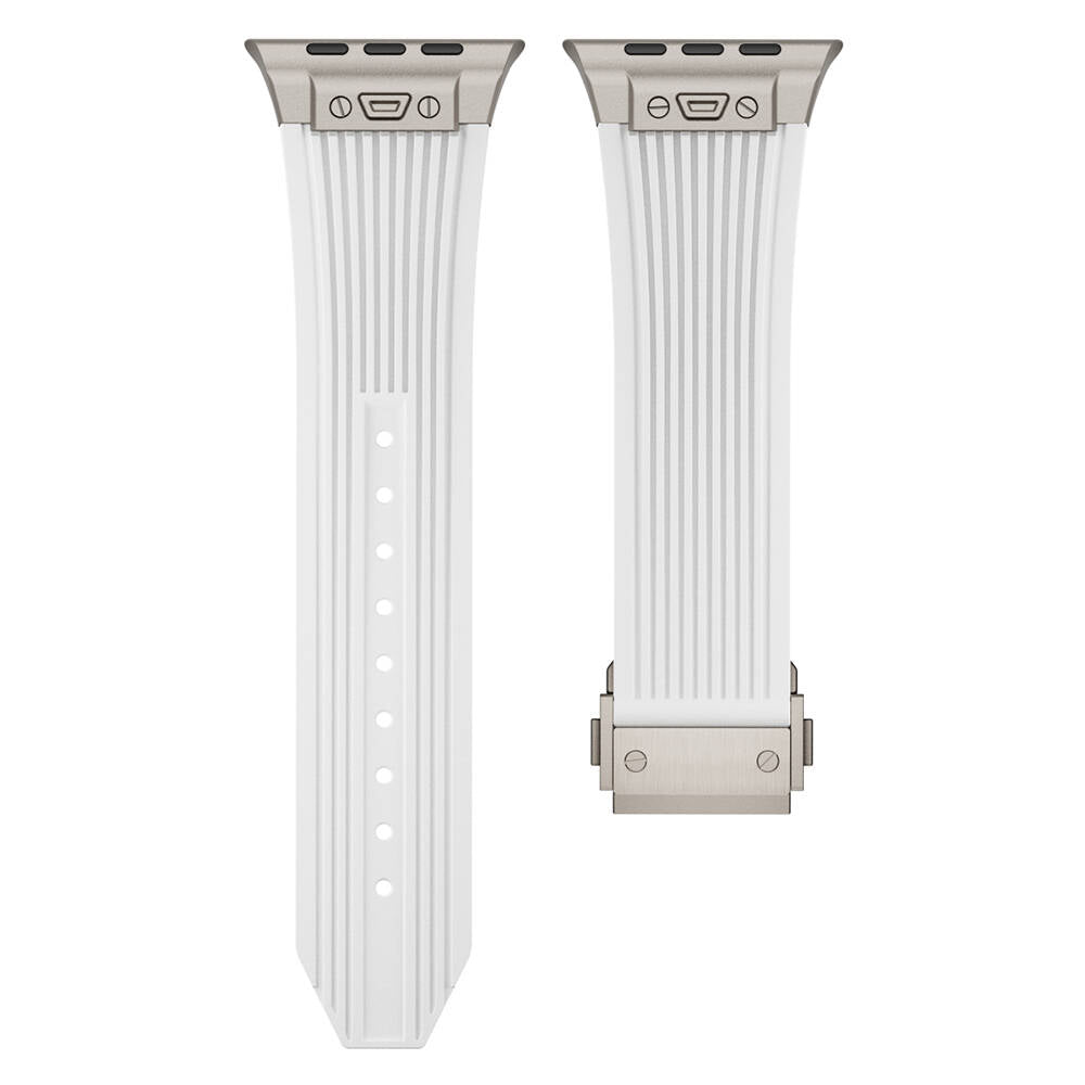 Apple Watch 44mm Zore KRD-113 Spor Görünümlü Silikon Kordon