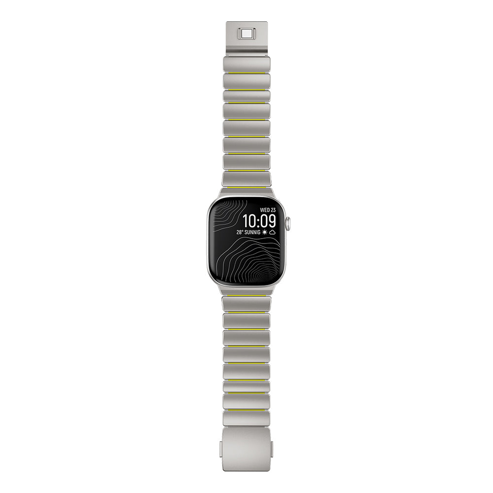 Apple Watch 44mm Zore KRD-152 Titanyum Silikon Kordon