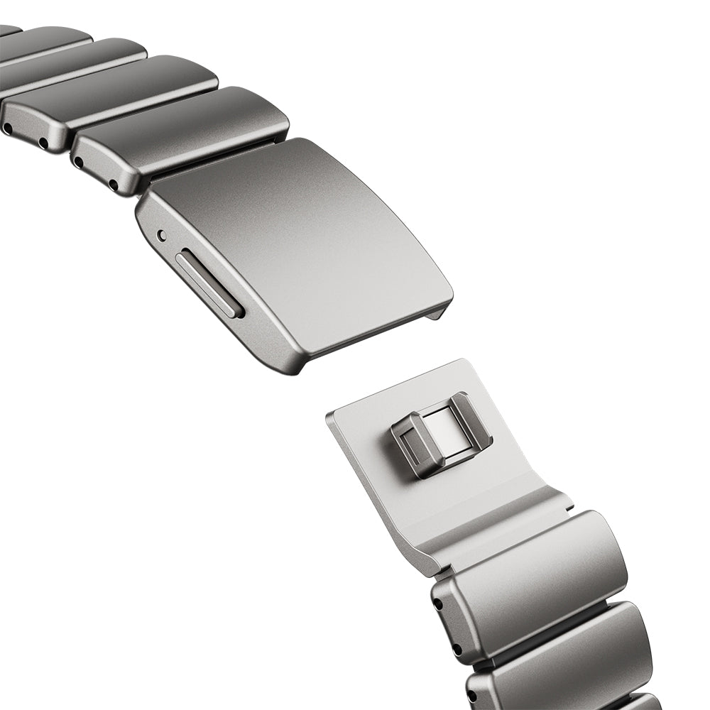 Apple Watch 44mm Zore KRD-152 Titanyum Silikon Kordon