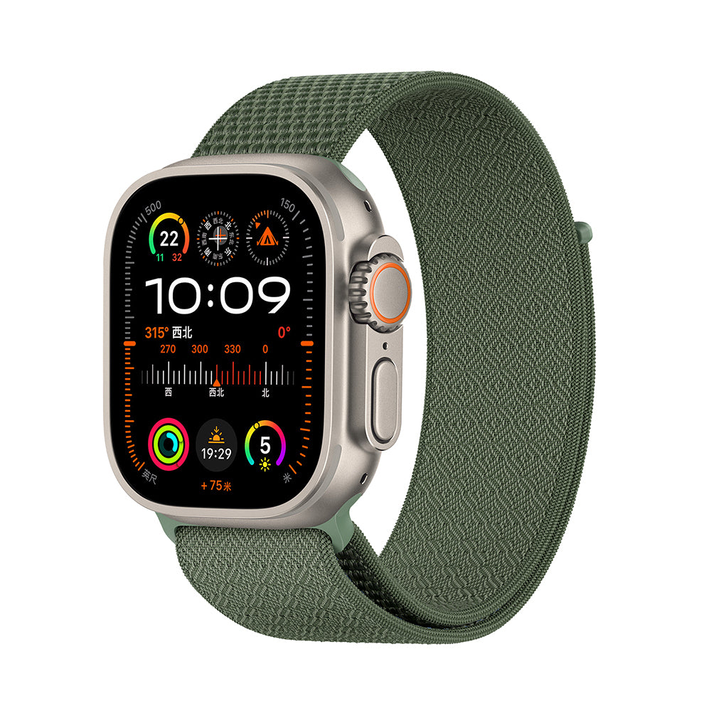 Apple Watch 7 45mm Kordon Wiwu WB501 CloudFlex Serisi Hasır Örgü Strap Kayış