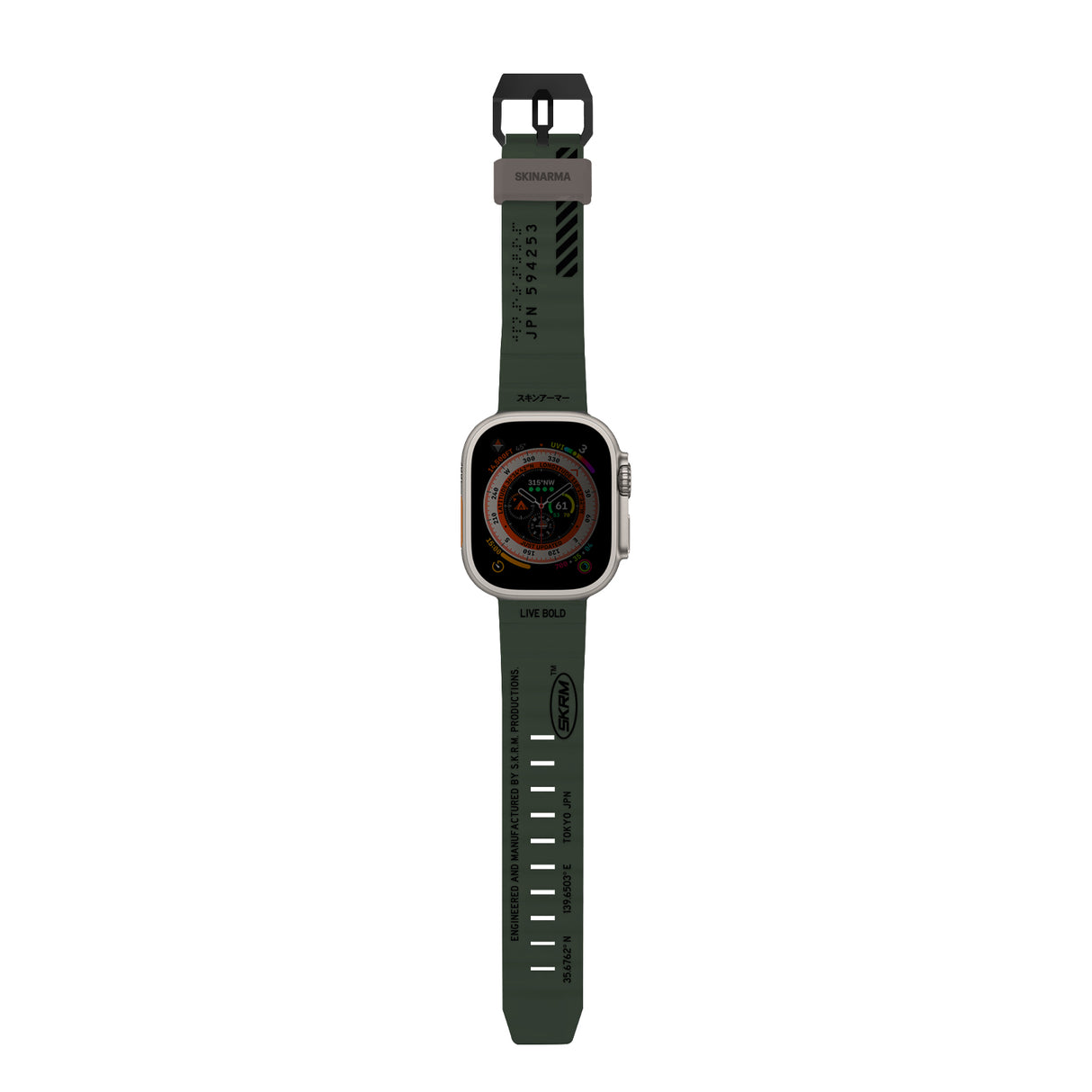 Apple Watch 7 45mm SkinArma Shokku Silikon Kordon