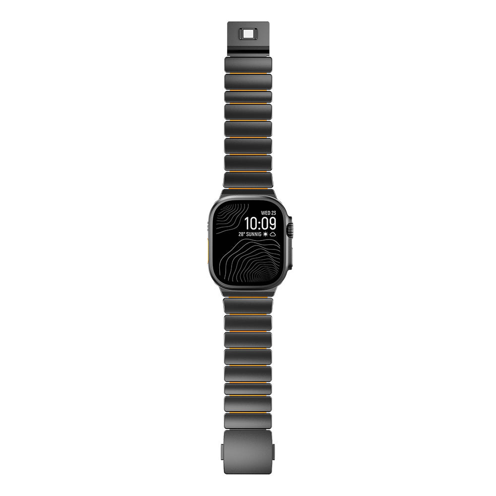 Apple Watch 7 45mm Zore KRD-152 Titanyum Silikon Kordon