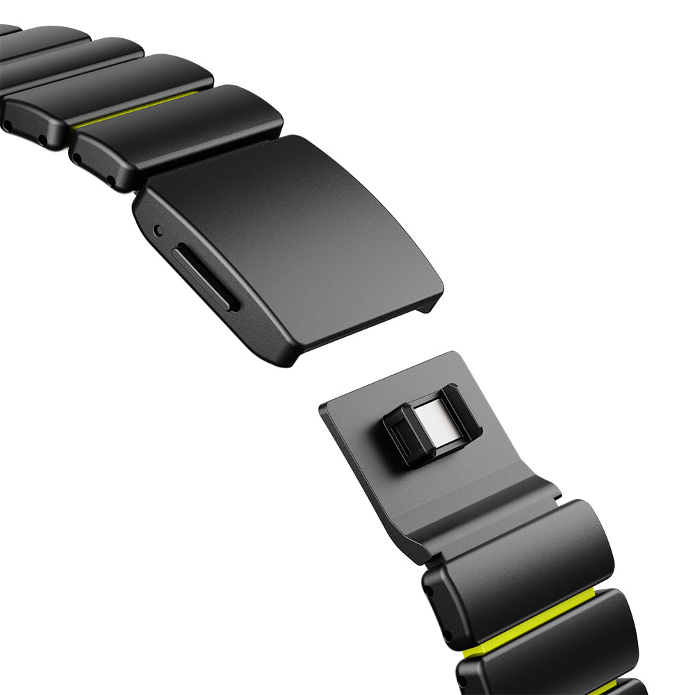 Apple Watch 7 45mm Zore KRD-152 Titanyum Silikon Kordon
