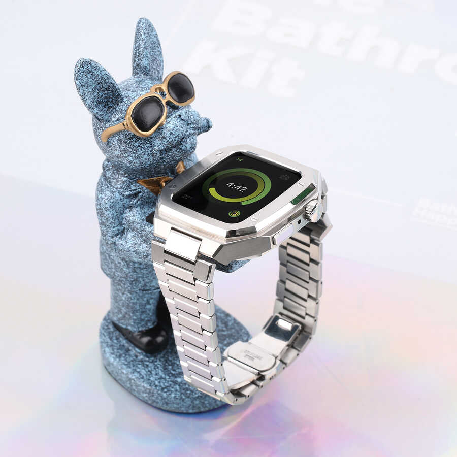 Apple Watch 7 45mm Zore KRD-64 Metal Kordon