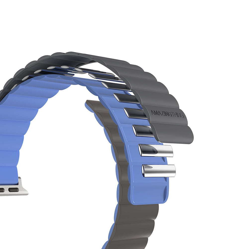 Apple Watch Ultra 49mm Amazingthing Smoothie Mag Magnetik Tak Çıkar Silikon Strap Kayış