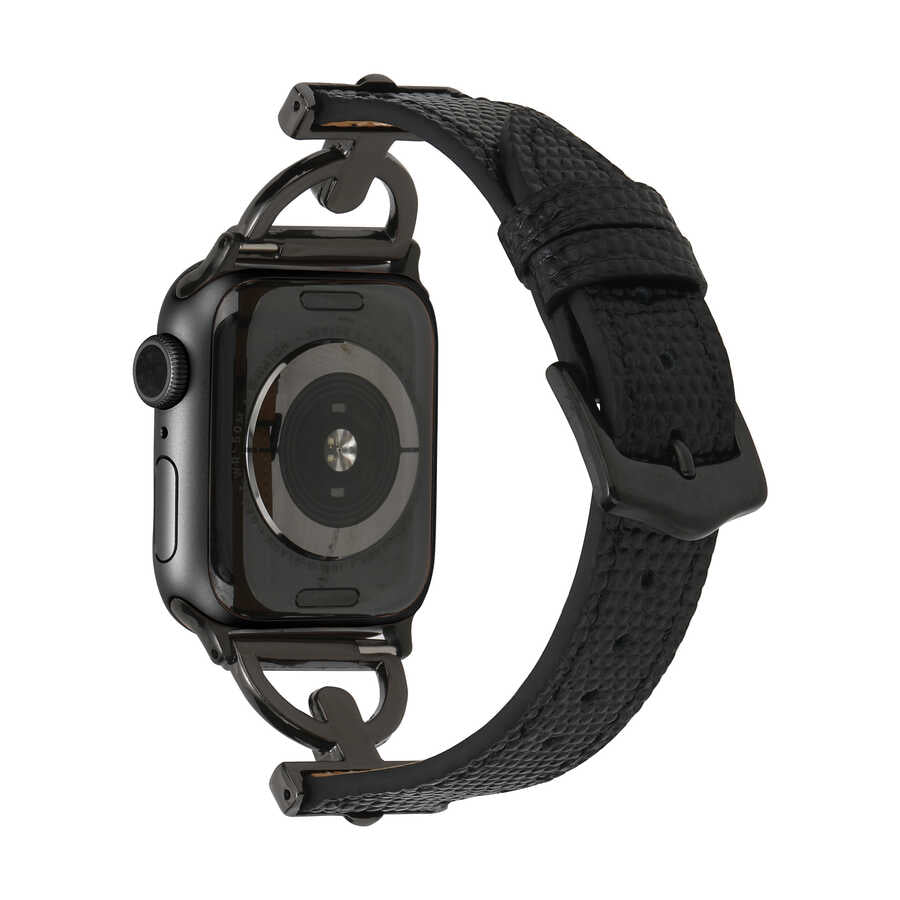 Apple Watch Ultra 49mm Kordon KRD-53 Deri Strap Kayış