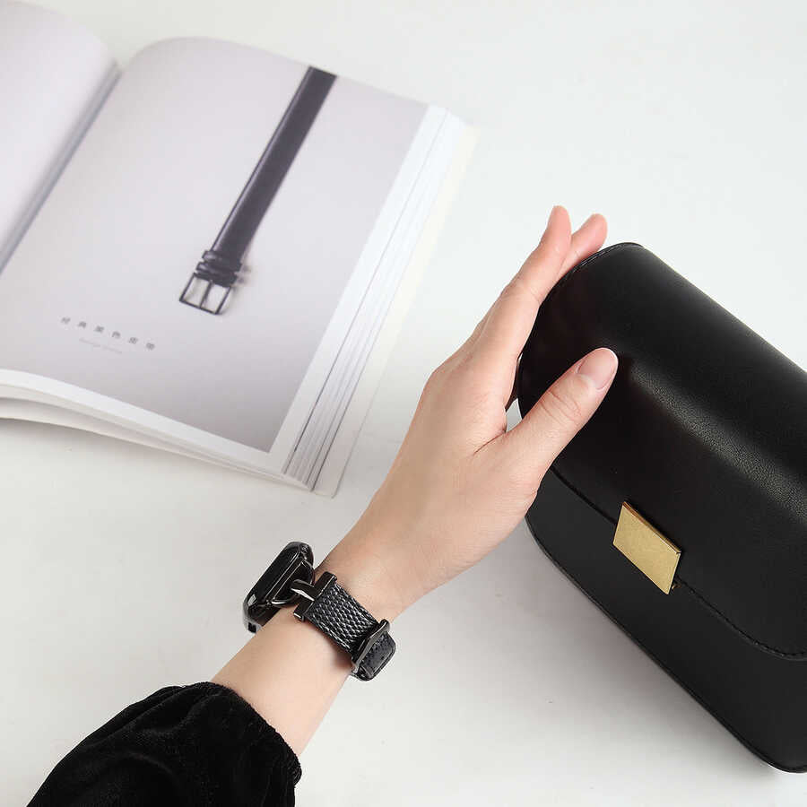 Apple Watch Ultra 49mm Kordon KRD-53 Deri Strap Kayış
