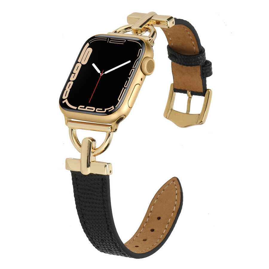 Apple Watch Ultra 49mm Kordon KRD-53 Deri Strap Kayış