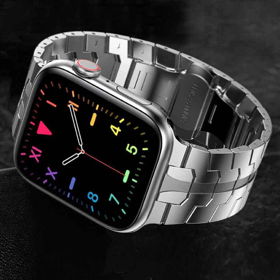 Apple Watch Ultra 49mm Kordon KRD-63 Metal Strap Kayış