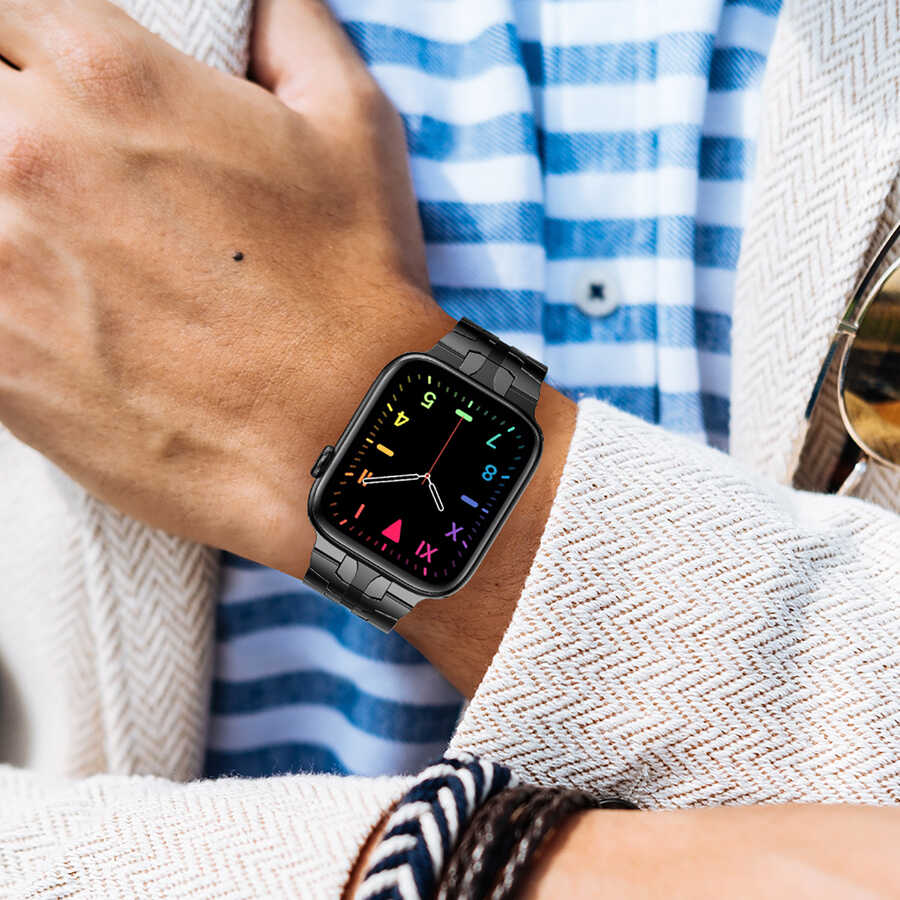 Apple Watch Ultra 49mm Kordon KRD-63 Metal Strap Kayış