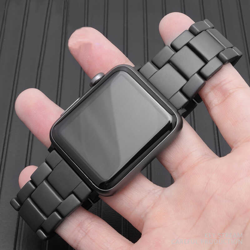 Apple Watch Ultra 49mm Kordon Mat Seramik Metal Strap Kayış