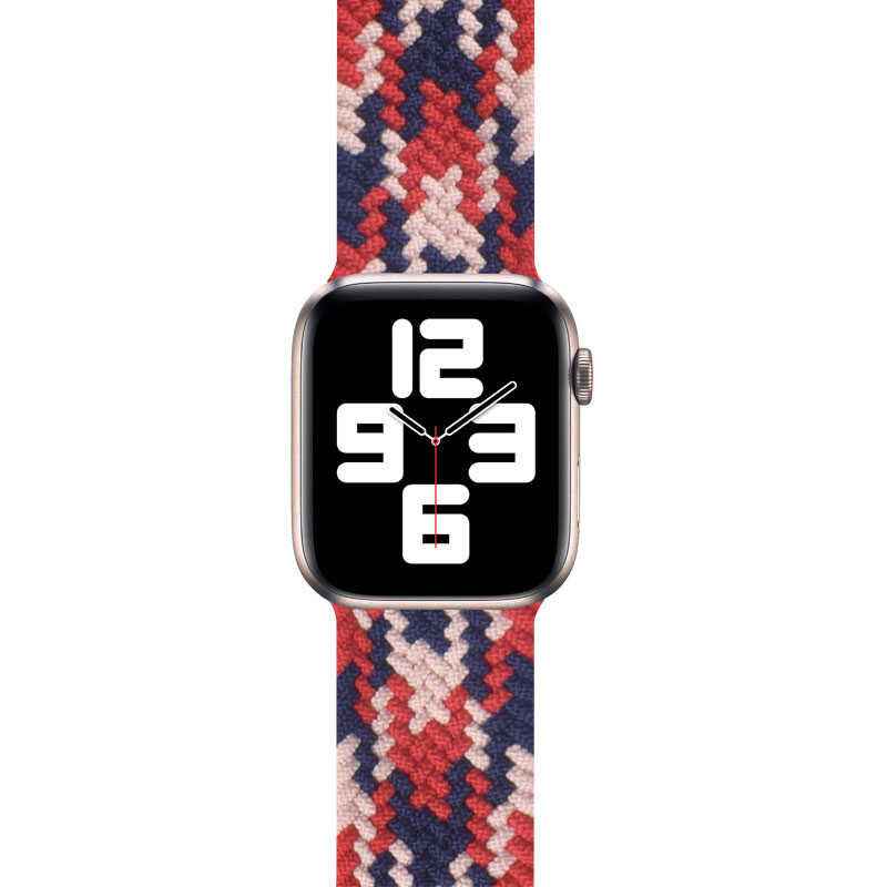 Apple Watch Ultra 49mm Kordon Wiwu Braided Solo Loop Contrast Color Large Strap Kayış