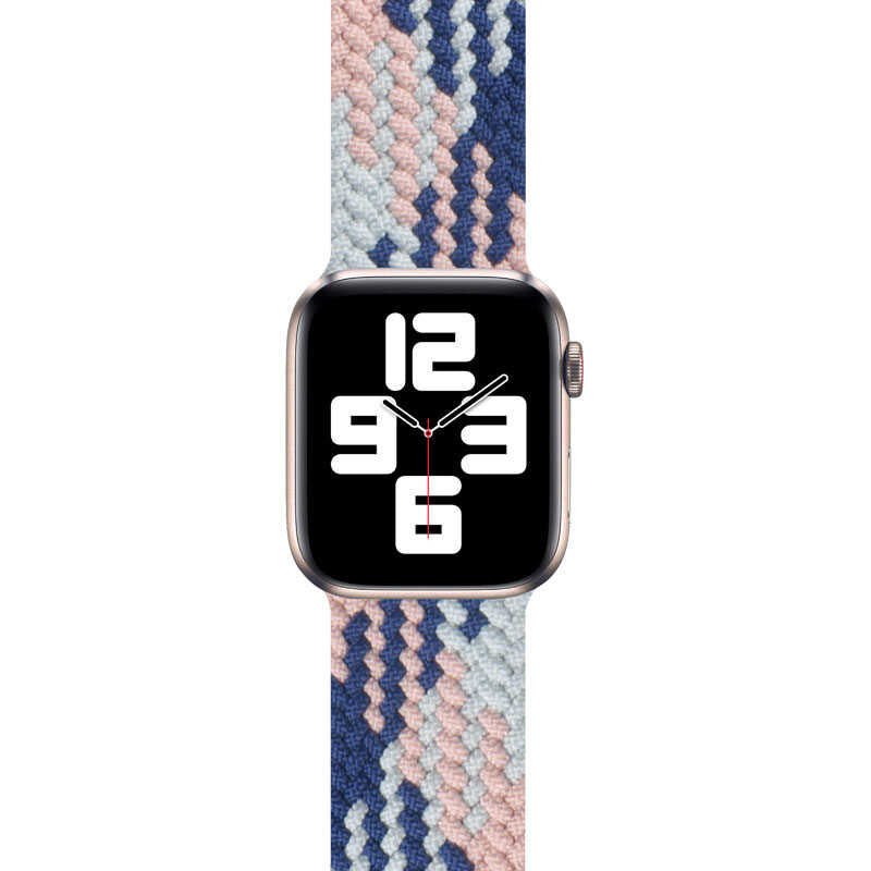 Apple Watch Ultra 49mm Kordon Wiwu Braided Solo Loop Contrast Color Large Strap Kayış