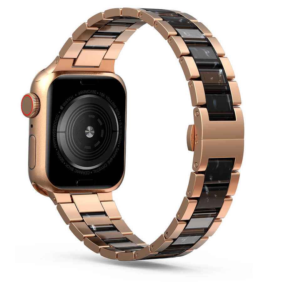 Apple Watch Ultra 49mm Kordon Wiwu Resin Steel Belt Metal Strap Kayış