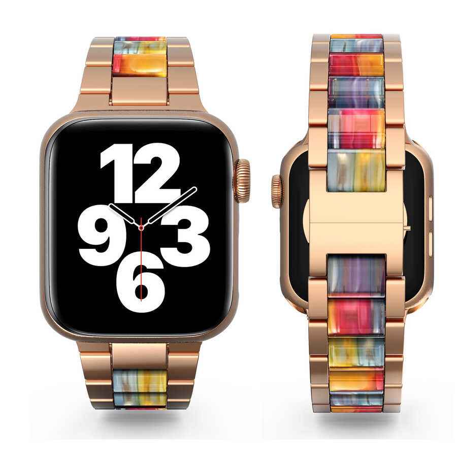 Apple Watch Ultra 49mm Kordon Wiwu Resin Steel Belt Metal Strap Kayış
