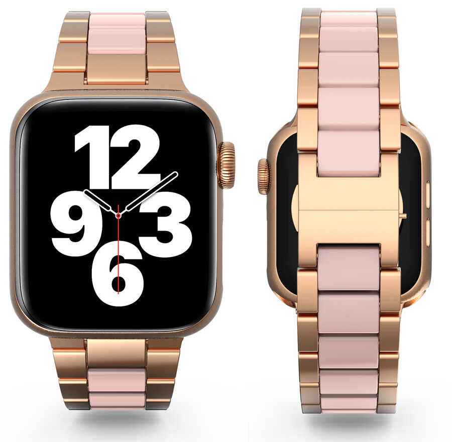 Apple Watch Ultra 49mm Kordon Wiwu Resin Steel Belt Metal Strap Kayış