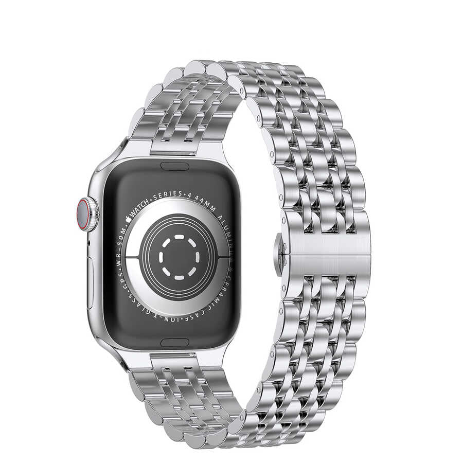 Apple Watch Ultra 49mm Kordon Wiwu Seven Beads Steel Belt Metal Strap Kayış