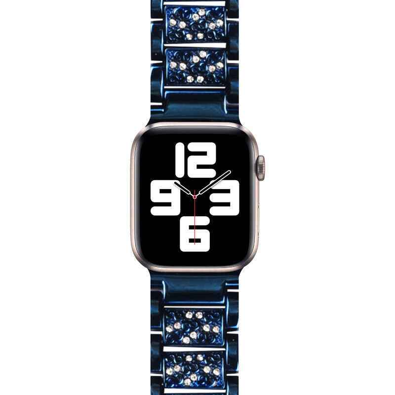 Apple Watch Ultra 49mm Kordon Wiwu Three Beads Set Auger Metal Strap Kayış