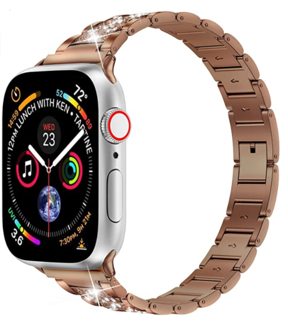 Apple Watch Ultra 49mm Kordon Wiwu Three Beads Set Auger Metal Strap Kayış