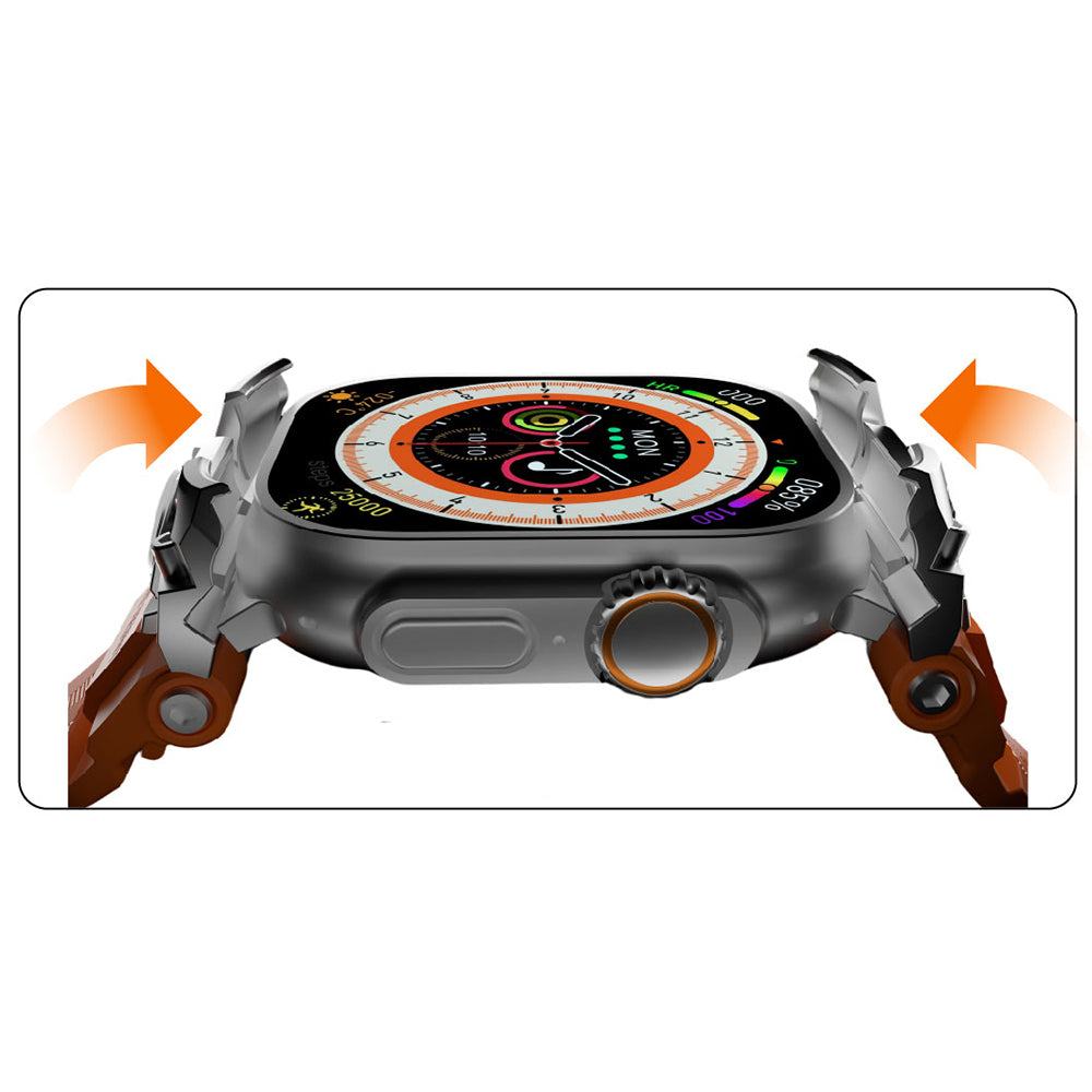 Apple Watch Ultra 49mm Mohseven iWatch Armor Silikon Kordon