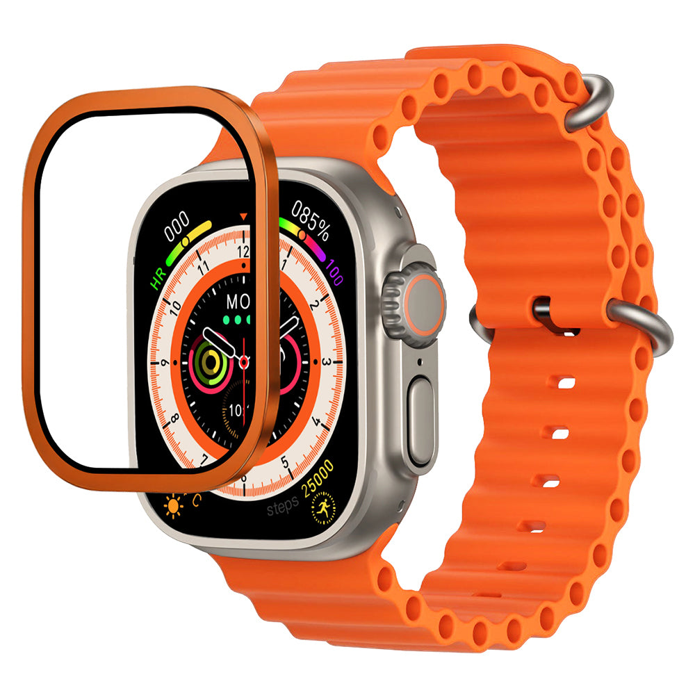 Apple Watch Ultra 49mm Mohseven iWatch Serisi Safir Akıllı Saat Temperli Cam Ekran Koruyucu